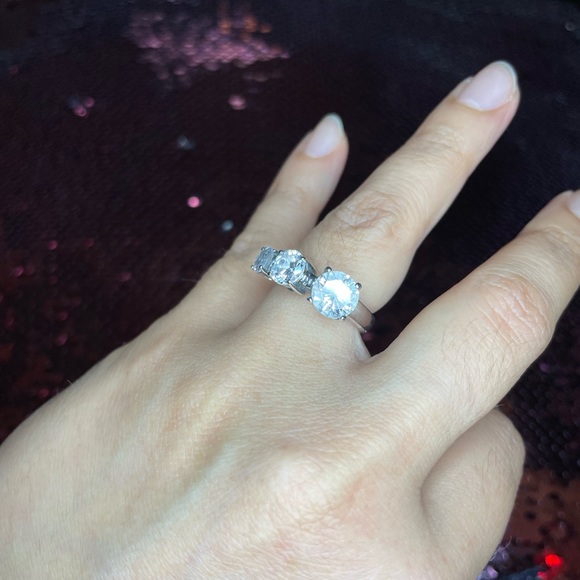 Triple zirconia sterling silver - Picture 4 of 9